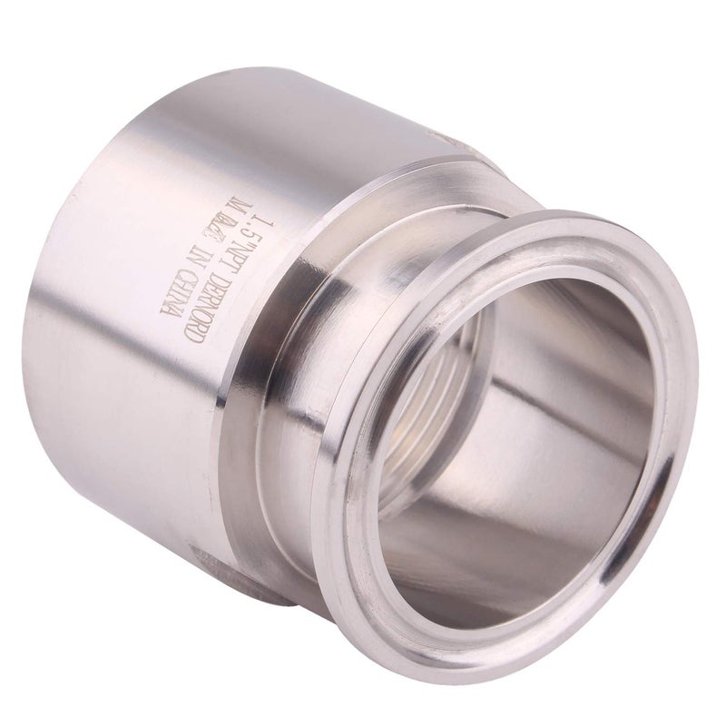 DERNORD 1.5'' Tri clamp Adapter to 1.5 inch FNPT Thread Ferrule Sanitary Pipe Fitting - Image 4